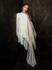 Satin Lace Patchwork Cape Shawl Skirt Set Women Elegant High Waist Fishtail Maxi Skirt Suit Lady Spring Fall Party Outfits