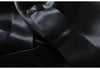 Spring Autumn Long Soft Elegant Flowy Satin Acetate Trench Coat for Women Chic British