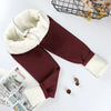 Winter Thermal Leggings Womens Solid Color Thick Pants Warm High Waist Solid Color Outdoors Casual Classic Leggings