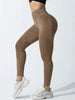 Women High Waist Seamless Yoga Pants Letter Sand Washed Hip Lifting Tight Waist Exercise Outdoor Sports Leggings