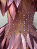 Women Sexy Mesh See Through Diamonds Bodycon Dress Birthday Evening Party Costume Bar Nightclub Stage Performance Outfit