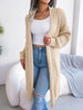 Women's Solid Color Shawl Collar Knit Cardigan Sweater for Autumn Winter Casual Vacation Coat