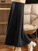 Women Autumn Winter Wool Skirt Long Pleated Skirt 100% Merino Wool Knitwear Grace Soft Dress Korean Style Skirt