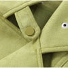 Solid Tie Waist Cinching Suede Jackets Women Chic Stand Up Collar Loose Crop Short Coats Lady Autumn Commute Daily Outfit