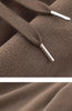 Women Fleece Lined Trousers Fall Winter Wearable Worn Resistant Cuffed Pants Loose High Waist Long Warm Casual Trousers
