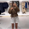 Upgraded Thick Wrap Front Tie Padded Jacket Kimono Style Collar Long Sleeve Loose Warm Daily Women Coat Winter Cotton Coats