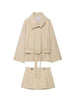Womens Elegant Solid Two Piece Outfit Long Sleeve Belted Blazer Jacket Pleated Shorts Set Casual Loose Fit Streetwear