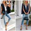 Spring and Autumn Leaderless Design Cape Suit Jacket Office Casual Loose Top Cape Collar Open Sleeve Cape Women's Jacket