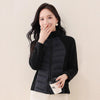 Women's Short Lightweight Down Cotton Coat Autumn Winter Stand-up Collar Zipper Puffer Parkas Jacket Casual Windproof