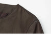 Women's Autumn Clothing European Sheepskin Casual O-Neck Single-Breasted Coffee Litchi Stria Genuine Leather Jacket