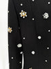 High Street Designer Party Vestido Women's Formal Long Sleeve Beaded Long Maxi Dress