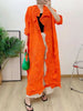 Pleated Lace-up Trench For Women Spring Loose Solid Color Diamonds Mid-length Windbreaker Female 17G2334