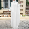 Women Chiffon Abaya Eid Mubarek Muslim Dresses Robe Long Sleeve Hijab Vestidos Abayas For Women Isamic Clothing