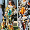 Africa Dress for Women for Evening Party Autumm Elegant Print O-neck Maxi Dress Muslim Abaya Dashiki African Clothing