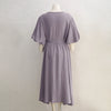 Causal 100% Cotton Women's Dress Vintage Crepe Gauze V-Neck Puff Sleeve Bandage Lace Up Elegant White Dresses Long Maxi Robe