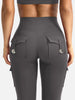 Essential Women's Fitness Pants: High-Waisted Flared Workout Pants with Pockets, Shaping and Tummy-Control Fitness Pants