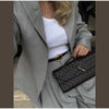 Elegant Button Jacket Pants Suit Women Solid Loose Full Sleeve Lapel Jackets Straight High Waist Trousers Suit