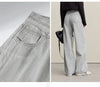 Women's Jeans Autumn Casual Solid Color Cotton Straight Women's Pants Versatile Long Denim Trousers 12621038