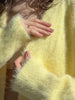 Imitation Mink Cardigan For Women Autumn Thick Knitted Jackets Yellow Oversize Cardigans Ladies Black Women Knitted Coat Velvet