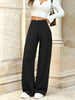 Korean High-Waisted Full-Length Wide-Leg Straight-Leg Casual Pants Women's Daily Office Commute Wear Ladies' Pants