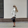 Casual Pu Leather Women's Jacket Chic Solid Long Sleeve Stand Collar Female Outwear Autumn Winter Street Short Lady Jacket