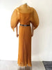 Yudx Pleated Fall Handmade Pleated Women's Dresses Loose Plus Size Women's High Smocked Dress Long Dress