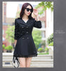 2026Spring Autumn Windbreaker Coat Women Slim Mid Long Lace Trench Coat Female Casual Double-breasted Outerwear Tops