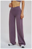 Casual Wide Leg Pants Yoga Pants Women Crossed Waist Loose Pants for Outdoor Workout Running and Sports Wide Leg Pants