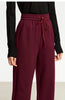 Minimalism Casual Pants for Women Autumn Wide Leg Loose Vertical Elastic Waist Drawstring Sporty Trousers 12343338