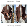 100% Wool Ladies Winter Sweater Thickening Cardigan Ladies V-neck Long Sleeve Jacket And Knitted Women Knit Cardigan Sweater