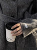 Autumn Winter Stand Collar Women's Double-faced Woolen Coat Korean Single Breasted Thick Overcoat DB5065