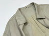 Casual Stand-up Collar Safari Style Mid-length Coat for Women A-line Pleated Waist Spring and Autumn Trench