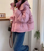 Parkas Women's Jacket Korean Autumn Winter Loose Hooded Thicken Warm Short Down Cotton Padded Coats Female Tops