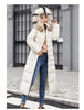 Women Winter Long Cotton Coat Women Big Fur Collar Parkas Korean Loose Belt Slim Jacket Down Cotton Coat Women Outwear