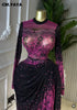 Women Tie Dye Printed Stacked Ruched Long Sleeve Midi Bodycon Maxi Long Dress Birthday Party Education Dresses