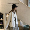 Women Autumn Winter Warm Teddy Coat Berber Fleece Round Collar Short Jacket Plush Outerwear Female Streetwear Clothes