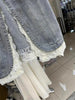 Spring Autumn lace Stitching Denim Vest Jacket Women's Korean Sleevele Waistcoat Cowboy Vest Coat Female Casual Ladies Tops