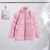 Oversized Printed Thicken Women's Coat With Hooded Loose Full Sleeve Zippers Pocket Cotton-padded Coats Winter Lady Outwear