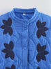Women's Quilted Stand Collar Padded Jacket Long Sleeve Pocket Casual Fall Winter Coat