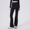 Women's High-Waist Yoga Pants Flared Sports Pants Hip Covering Skirt Running Leggings Dance Training Pilates Fitness Trousers