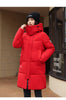 Women'S Winter Down Cotton Jacket Warm Thicken Cotton Padded Jacket Korean Loose Plus Size Parkas Outwear Long Coat