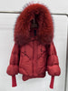 Women Winter Goose Down Jackets Real Fox Fur Collar Hooded Thick Natural Raccoon Fur Female Outwear Warm Loose Puffer Coats