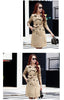 Autumn Korean Mid-Length Trench Coat Women Double-Breasted Slim Temperament Windbreaker Female Casual Outwear Overcoat