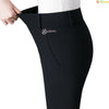 Black Women's High Waist Stretch Suit Pants, Slim Trousers, Purple Green Brown Pantalones, Asian Size M-6XL