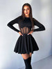 Women Dresses Mesh Patchwork Sheer Long Sleeve Sexy Club O Neck A-line Sheath Bodycon Female Vestidos Robes