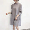 Autumn Style Pleated Autumn Style Women's Loose Large Size Mid-length A-line Dress