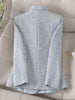 Korean Tweed Blazer Jacket Coat Women Long Sleeve French Slim Woolen Suit Outwear Autumn Winter Casaco