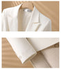 Spring Autumn Professional Jacket Women's Outerwear Chic Slim Long Sleeve Office Blazer Tops