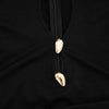 Hollow Out Long Sleeve Sexy Mini Dress Women Gown Elegant Winter Half High Collar Metal Buckle Club Party Dresses