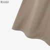 Women Autumn Pullover Sweatshirt and Elastic Waist A-Line Midi Skirt 2 Pieces Dress Sets Cozy Casual Solid Suits Outfits
